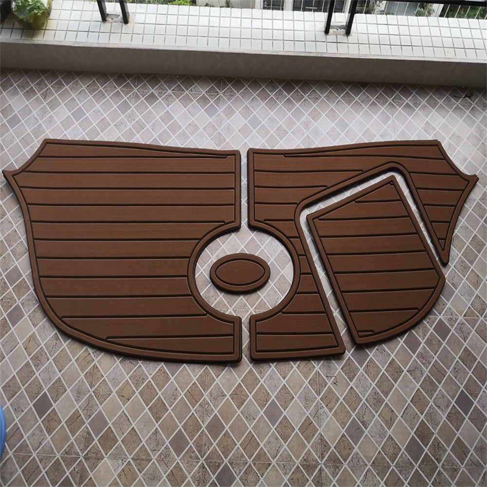 Sea Ray 200/220 Select Swim Platform Pad Boat EVA Foam Faux Teak Deck Floor Mat SeaDek MarineMat Gatorstep Style Self Adhesive