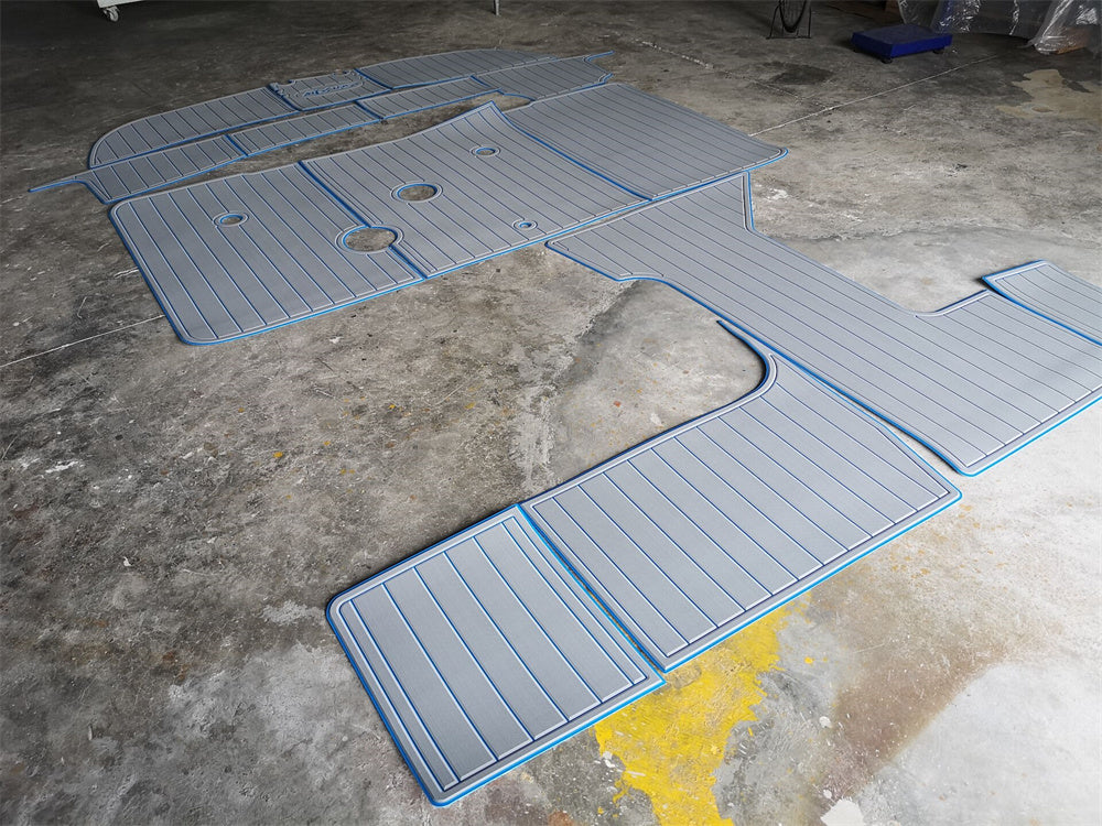 1995-1999 Sea Ray Sundancer 330 Swim Platform Cockpit Pad Boat EVA Foam Faux Teak Floor SeaDek MarineMat Gatorstep Style Self Adhesive