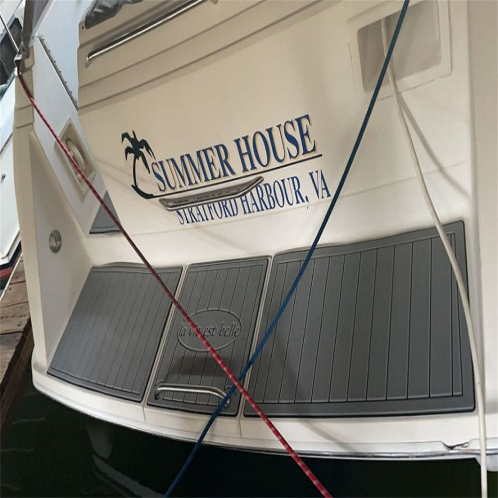 2003 Formula 31 PC Swim Platform Cockpit Pad Boat EVA Foam Faux Teak Deck Floor Mat SeaDek MarineMat Gatorstep Style Self Adhesive