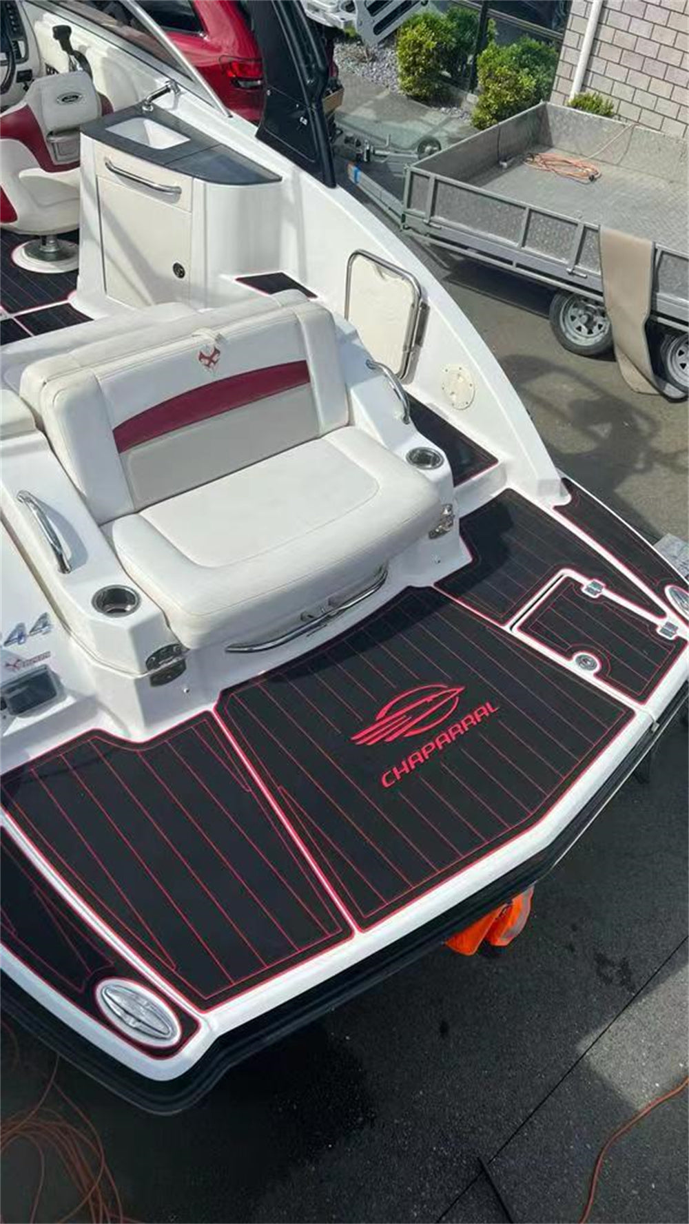 2013 Chaparral 244 Sunesta Swim Platform Cockpit Boat EVA Foam Teak Floor Pad SeaDek MarineMat Style Self Adhesive