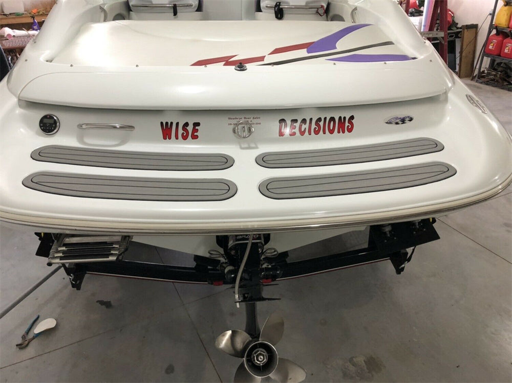 Baja 272 Swim Platform Step Pad Boat EVA Foam Faux Teak Deck Floor Mat Flooring SeaDek MarineMat Gatorstep Style Self Adhesive