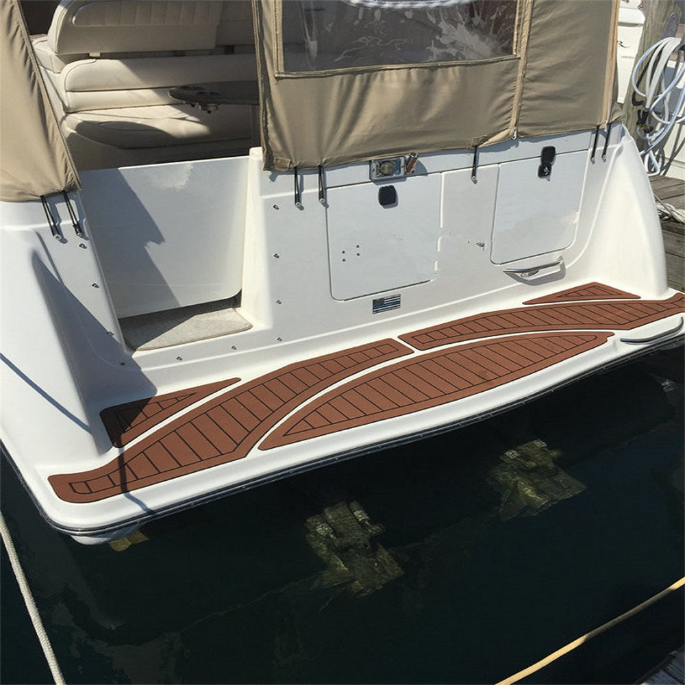 1999 Maxum 3000 SCR Swim Platform Cockpit Pad Boat EVA Faux Foam Teak Deck Floor SeaDek MarineMat Gatorstep Style Self Adhesive