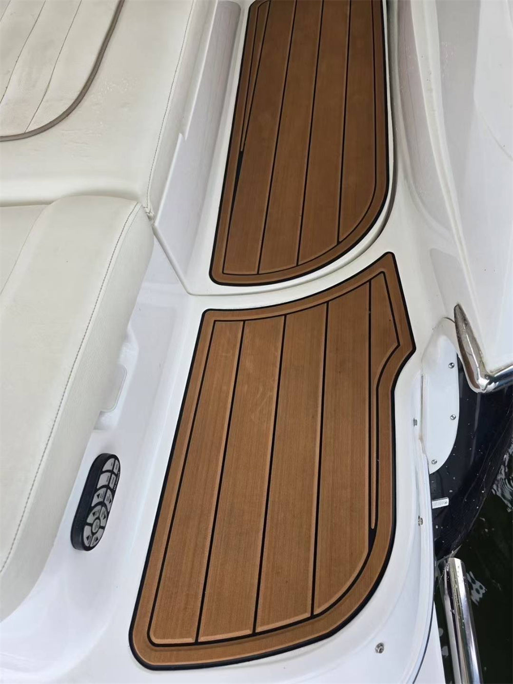 2008 Cobalt 272 Swim Platform Cockpit Pad Boat EVA Foam Faux Teak Deck Floor Mat SeaDek MarineMat Gatorstep Style Self Adhesive