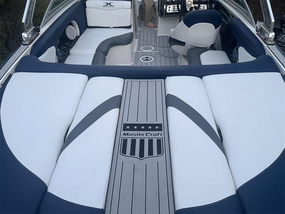 2008 Mastercraft X Star Swim Platform Cockpit Pad Boat EVA Foam Faux Teak Deck Floor Mat SeaDek MarineMat Gatorstep Style Self Adhesive