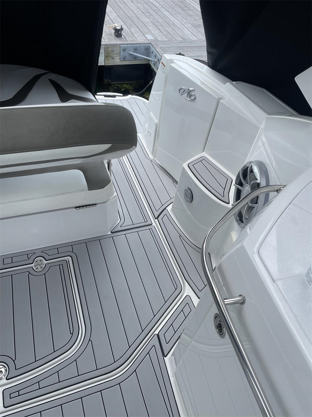 2015 Monterey 355 SSY Swim Platform Cockpit Pad Boat EVA Foam Teak Deck Flooring Mat SeaDek MarineMat Style Self Adhesive