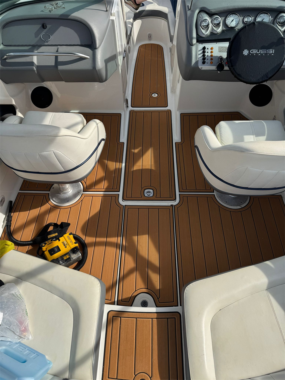 2004 Cobalt 200 Swim Platform Cockpit Boat Pad EVA Foam Faux Teak Deck Floor Mat SeaDek MarineMat Gatorstep Style Self Adhesive