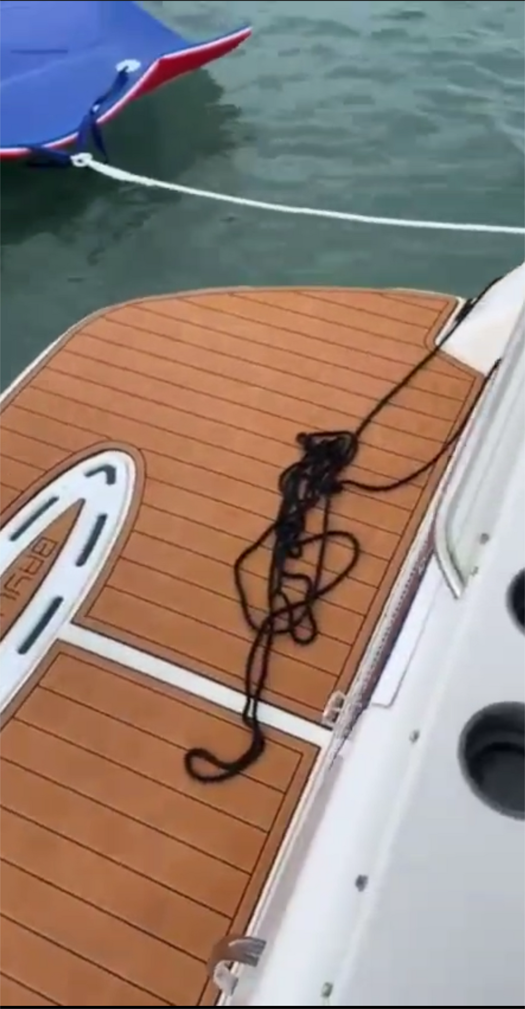 2000 Bayliner 2855 Extended Swim Platform Pad Boat EVA Foam Teak Deck Floor Mat