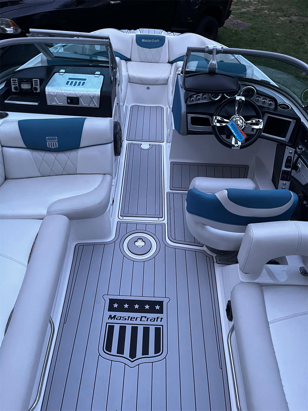 2011 Mastercraft X25 Swim Platform Cockpit Pad Boat EVA Foam Teak Deck Floor Mat