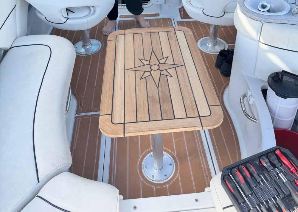 2005 Four Winns 245 Sundowner Swim Platform Cockpit Pad Boat EVA Teak Deck Floor SeaDek MarineMat Gatorstep Style Adhesive