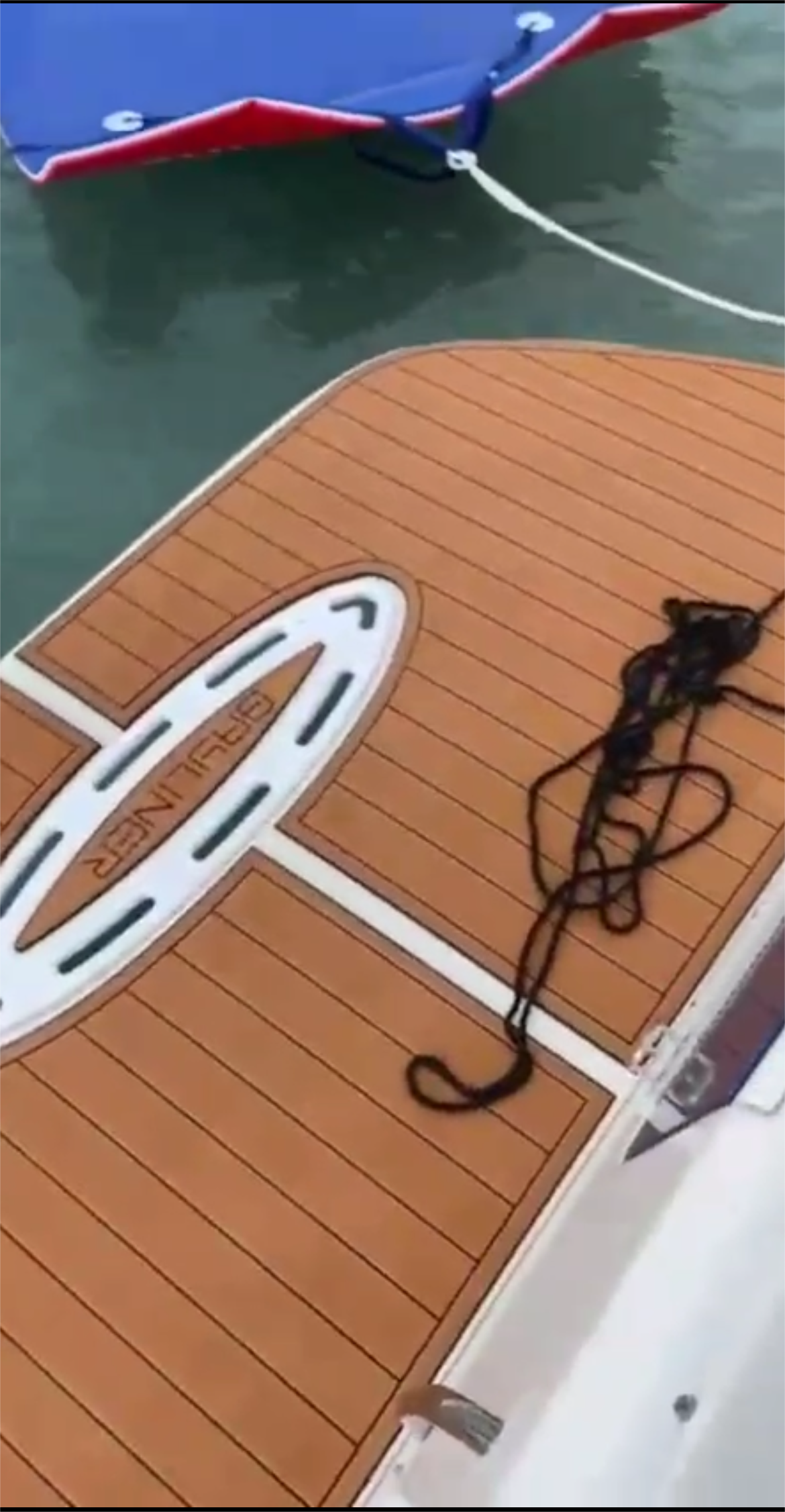 2000 Bayliner 2855 Extended Swim Platform Pad Boat EVA Foam Teak Deck Floor Mat