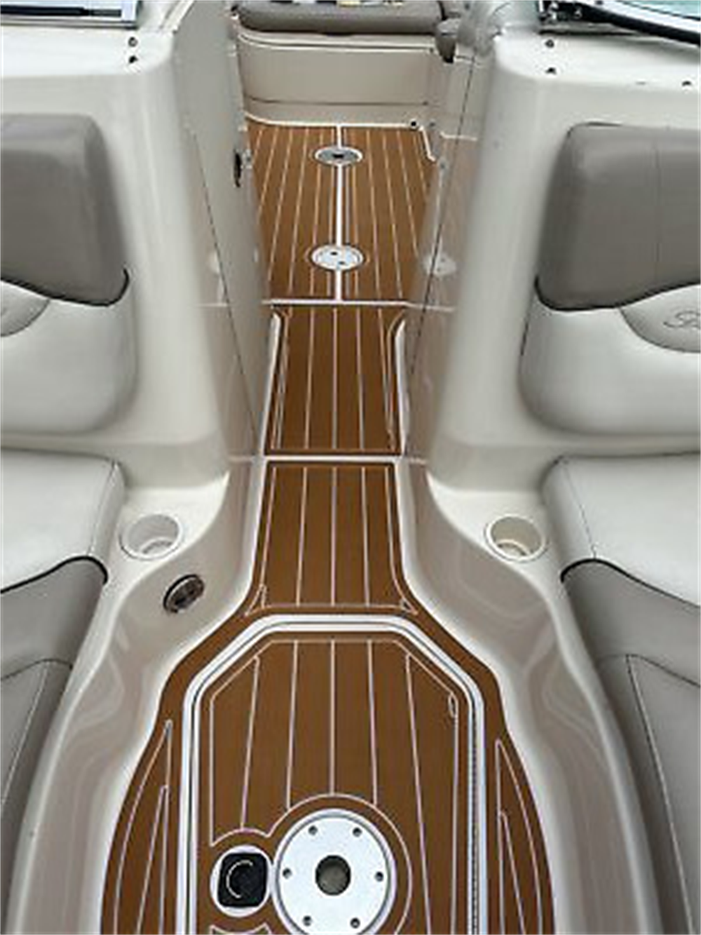 2004 Sea Ray Sundeck 220 Swim Platform Cockpit Pad Boat EVA Foam Teak Floor Mat SeaDek MarineMat Gatorstep Style Self Adhesive
