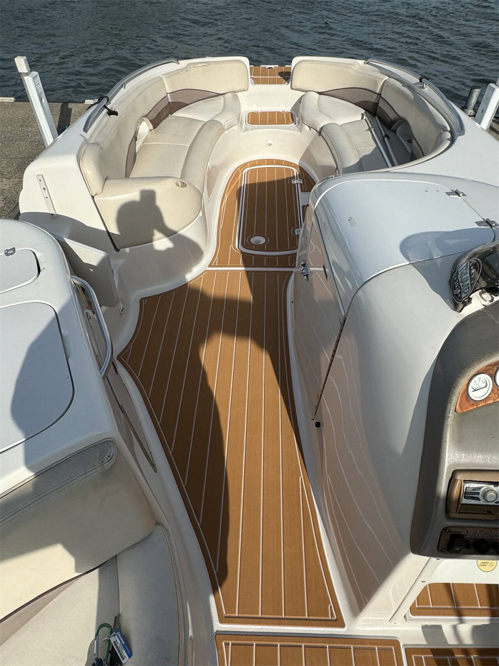 2000 Chaparral 252 Sunesta Swim Platform Cockpit Boat EVA Foam Teak Floor Pad Seadek MarineMat Gatorstep Style Self Adhesive