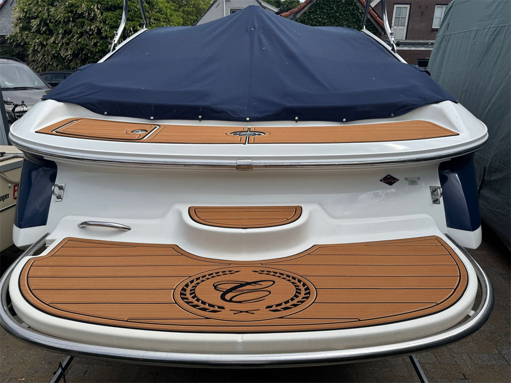 2004 Cobalt 200 Swim Platform Cockpit Boat Pad EVA Foam Faux Teak Deck Floor Mat SeaDek MarineMat Gatorstep Style Self Adhesive