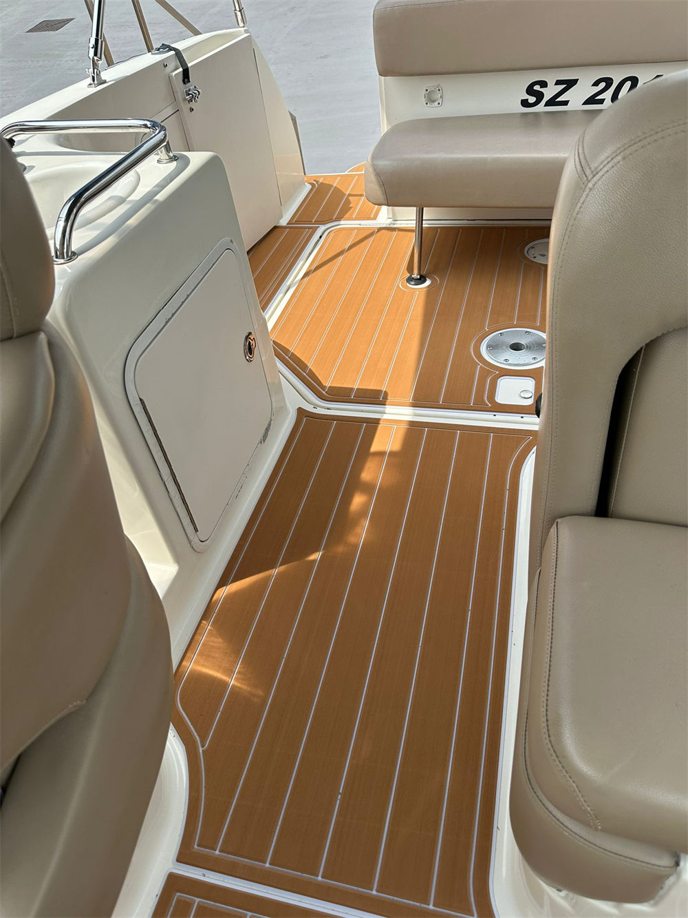 1999-2004 Sea Ray 260 Sundancer Swim Platform Cockpit Pad Boat EVA Floor Mat SeaDek MarineMat Style Self Adhesive