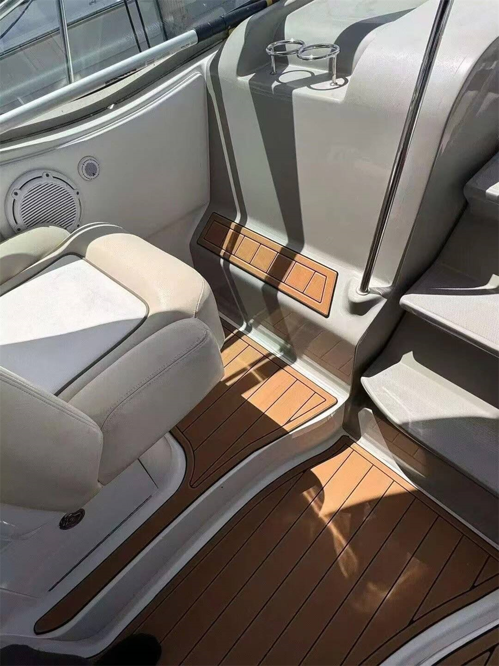 2011 Sea Ray Sundancer 350 Swim Platform Cockpit Mat Boat EVA Foam Teak Floor Pad SeaDek MarineMat Gatorstep Style Self Adhesive