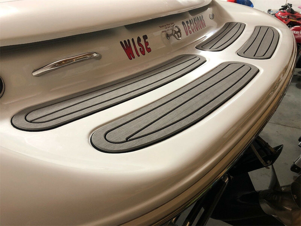 Baja 272 Swim Platform Step Pad Boat EVA Foam Faux Teak Deck Floor Mat Flooring SeaDek MarineMat Gatorstep Style Self Adhesive