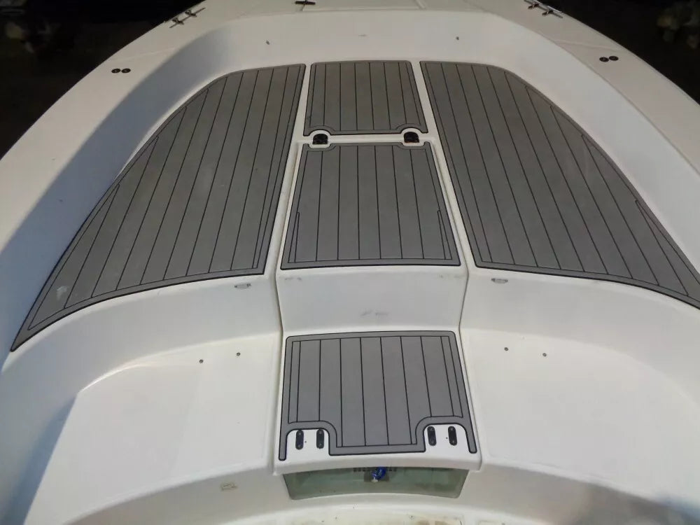 2005 White Shark 285 Bow Mat Boat EVA Faux Teak Deck Flooring Pad Self Adheisve