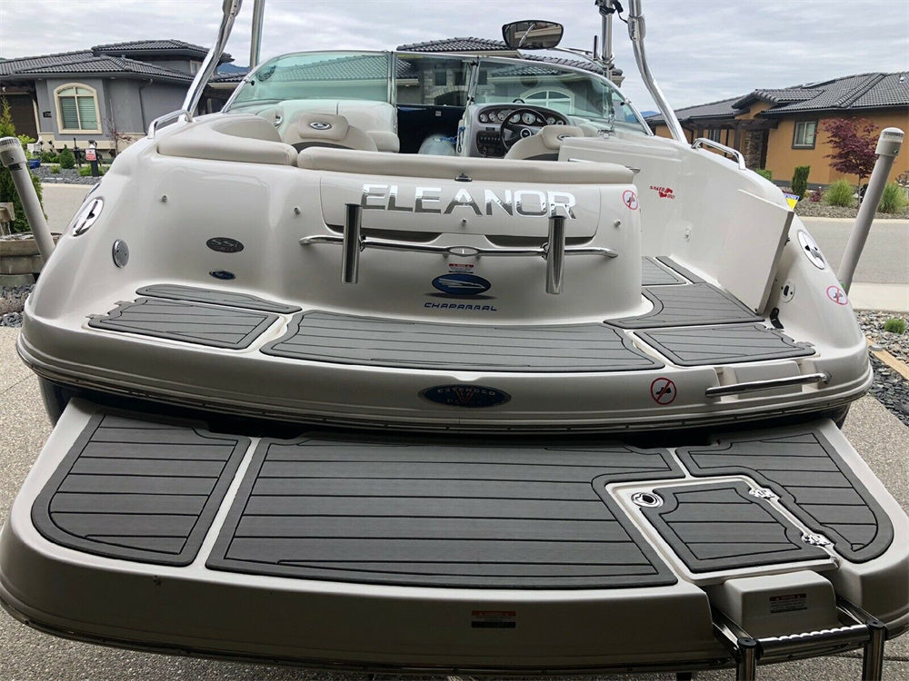 2004-2014 Joker Boat Clubman 26 Rib Cockpit Pad Boat EVA Foam Faux Teak Floor Mat SeaDek MarineMat Style Self Adhesive