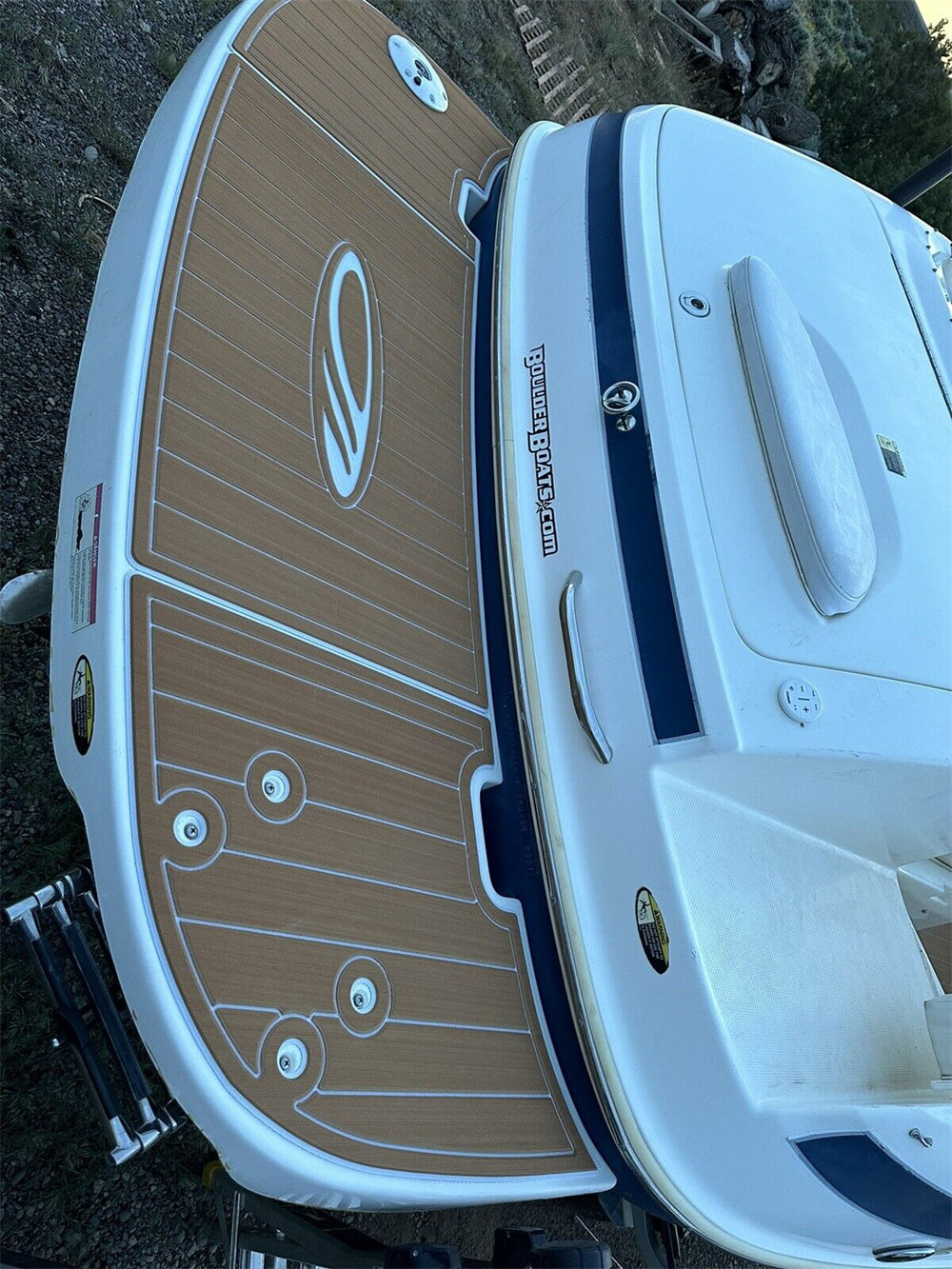 2008 Maxum 2400 SR3 Open Bow Swim Platform Cockpit Boat EVA Teak Deck Floor Pad