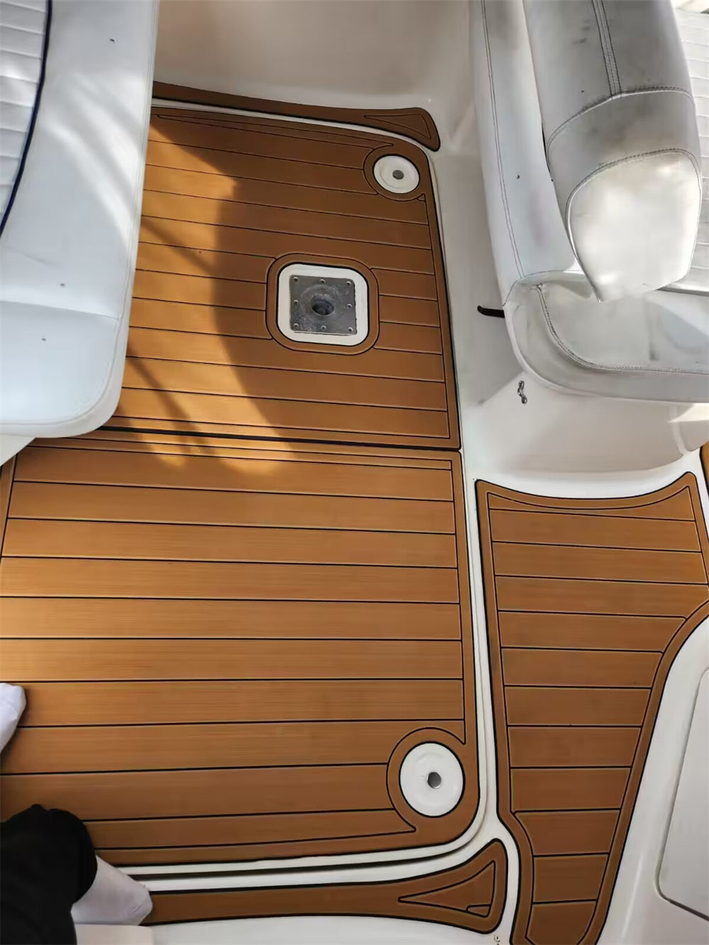 2001 Bayliner 2655 Swim Platform Cockpit Bow Boat EVA Foam Teak Floor Pad Mat SeaDek MarineMat Gatorstep Style Self Adhesive