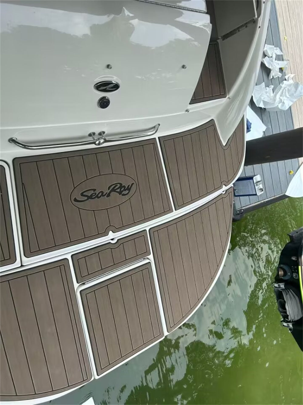 2006 Sea Ray 270 Sundeck Swim Platform Pad Boat EVA Foam Teak Deck Flooring Mat