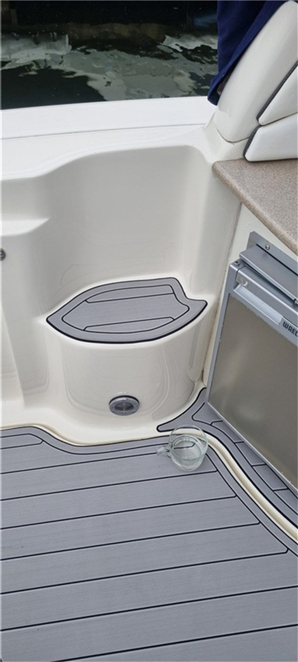 2006 Sea Ray Sundancer 320 Swim Platform Cockpit Pad Boat EVA Teak Flooring Mat SeaDek MarineMat Gatorstep Style Self Adhesive