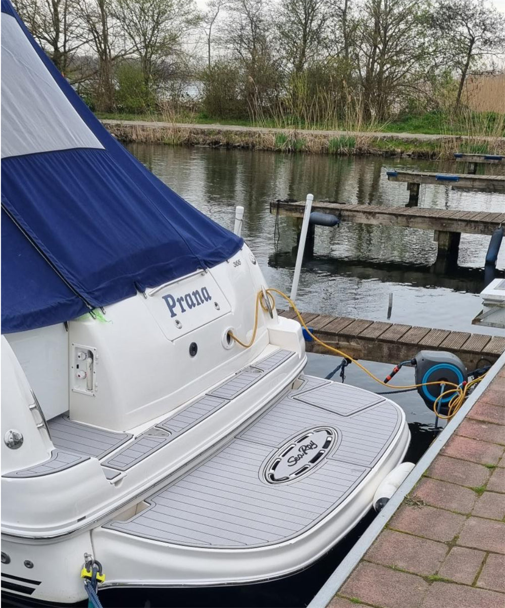 2006 Sea Ray Sundancer 320 Swim Platform Cockpit Pad Boat EVA Teak Flooring Mat SeaDek MarineMat Gatorstep Style Self Adhesive