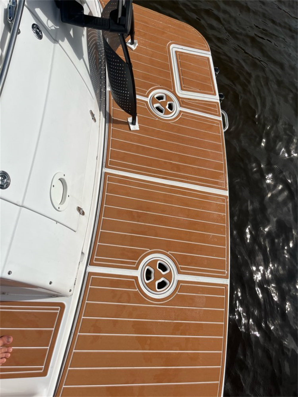 2000 Four Winns 298 Vista Swim Platform Cockpit Boat EVA Foam Teak Deck Floor SeaDek MarineMat Gatorstep Style Self Adhesive