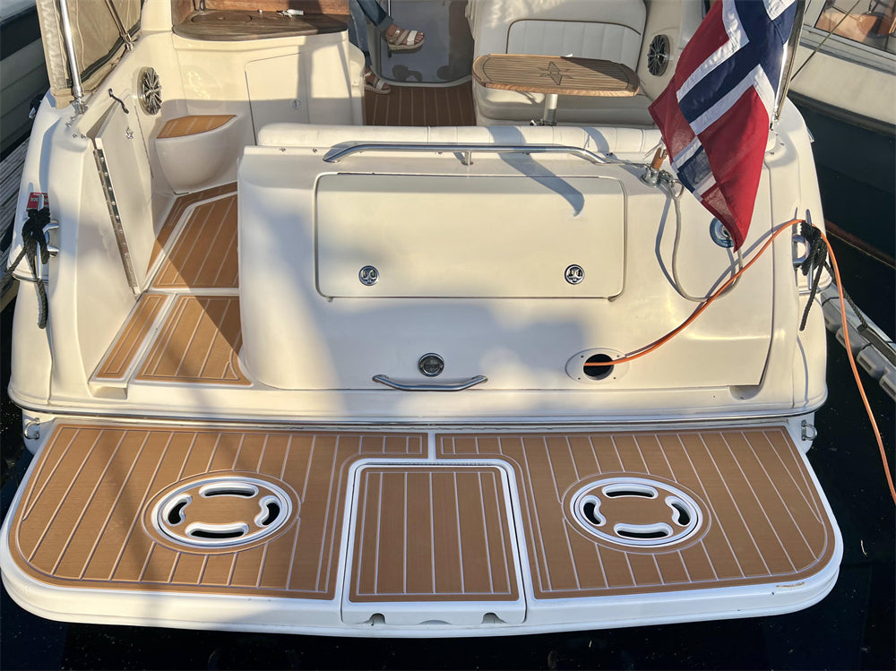 1997-2001 Sea Ray Sundancer 290 Swim Platform Cockpit Pad Boat EVA Teak Floor SeaDek MarineMat Style Self Adhesive