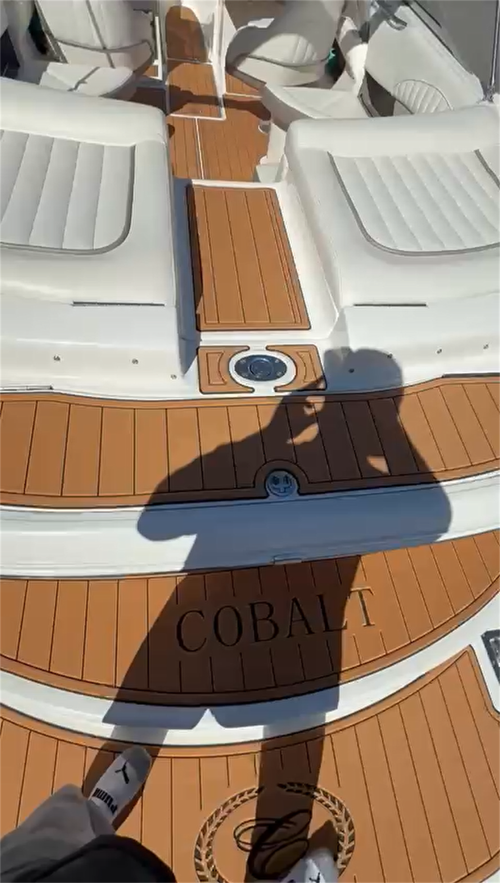 2005 Cobalt 250 Swim Platform Cockpit Pad Boat EVA Foam Faux Teak Deck Floor Mat SeaDek MarineMat Gatorstep Style Self Adhesive