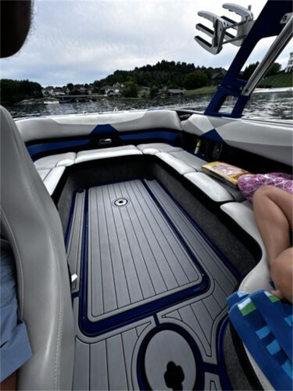 2014 Malibu 23 LSV Swim Platform Cockpit Pad Boat EVA Foam Teak Deck Floor Mat Seadek MarineMat Gatorstep Style Self Adhesive