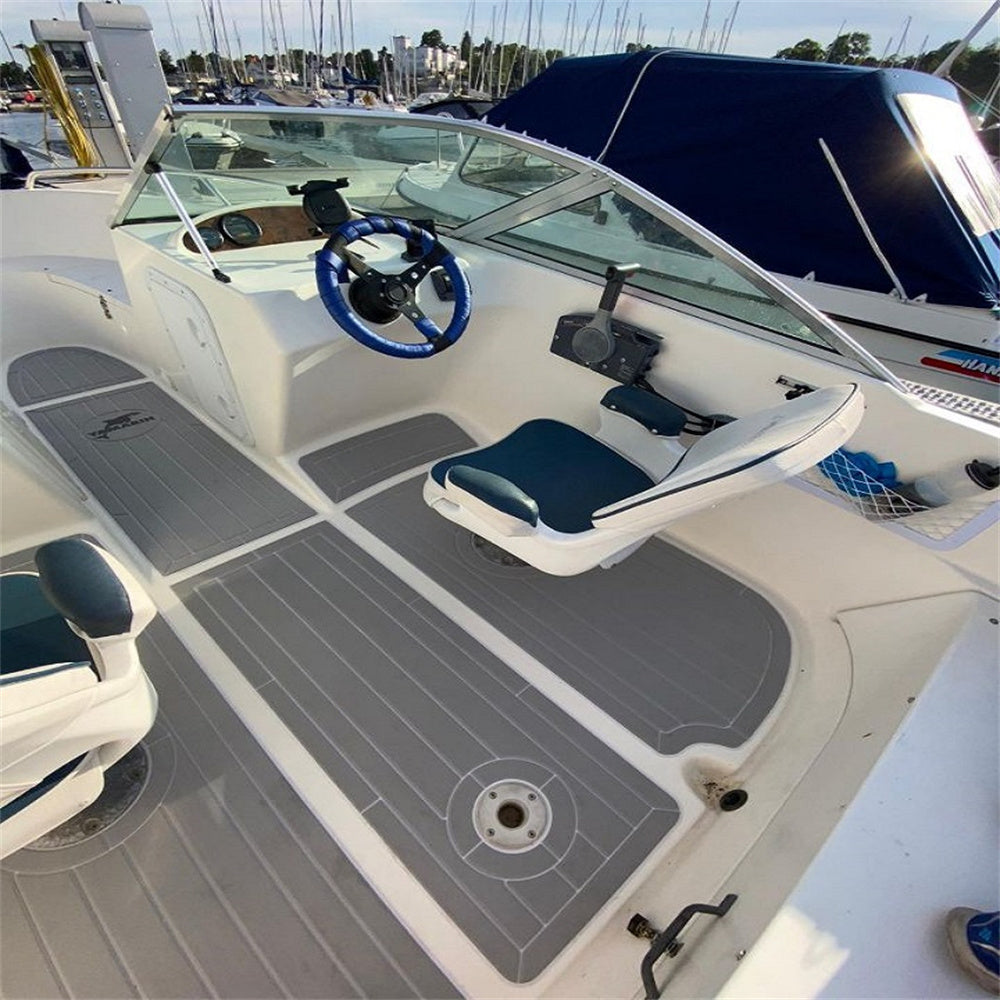 2000 Yamarin 5150 Cockpit Pad Boat EVA Foam Faux Teak Deck Floor Mat Flooring
