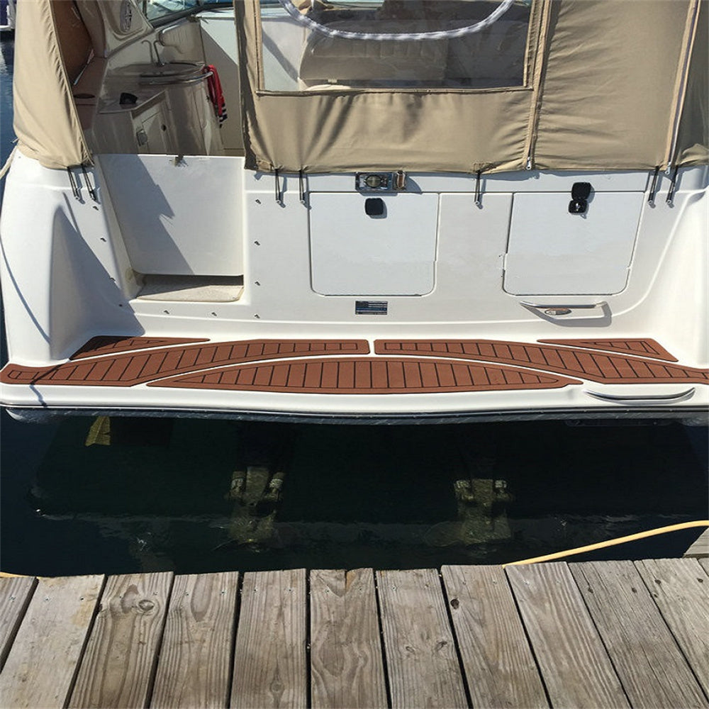 1999 Maxum 3000 SCR Swim Platform Cockpit Pad Boat EVA Faux Foam Teak Deck Floor SeaDek MarineMat Gatorstep Style Self Adhesive