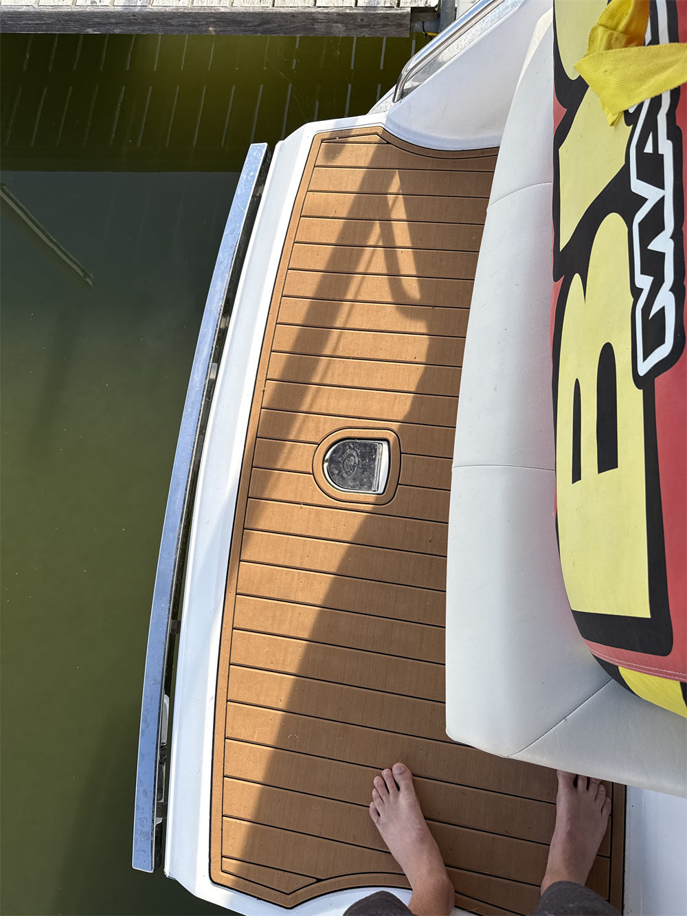 2014 Cobalt 276 Swim Platform Step Pad Boat EVA Foam Faux Teak Deck Floor Mat Seadek MarineMat Gatorstep Style Self Adhesive