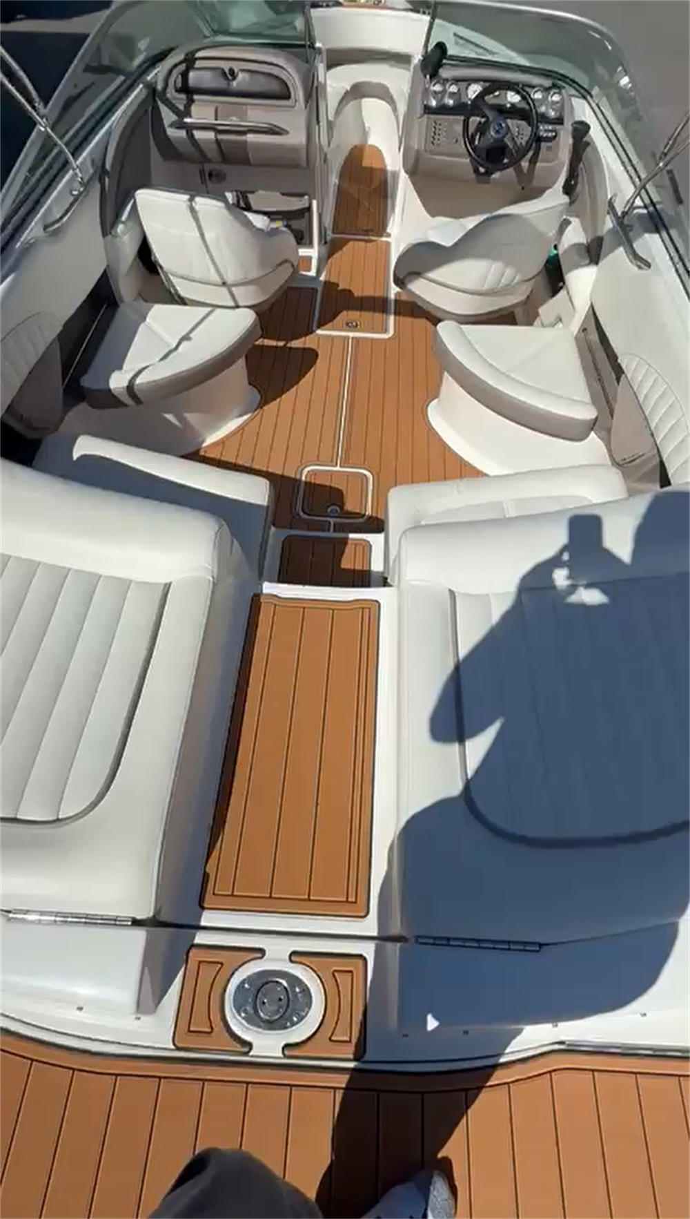 2005 Cobalt 250 Swim Platform Cockpit Pad Boat EVA Foam Faux Teak Deck Floor Mat SeaDek MarineMat Gatorstep Style Self Adhesive