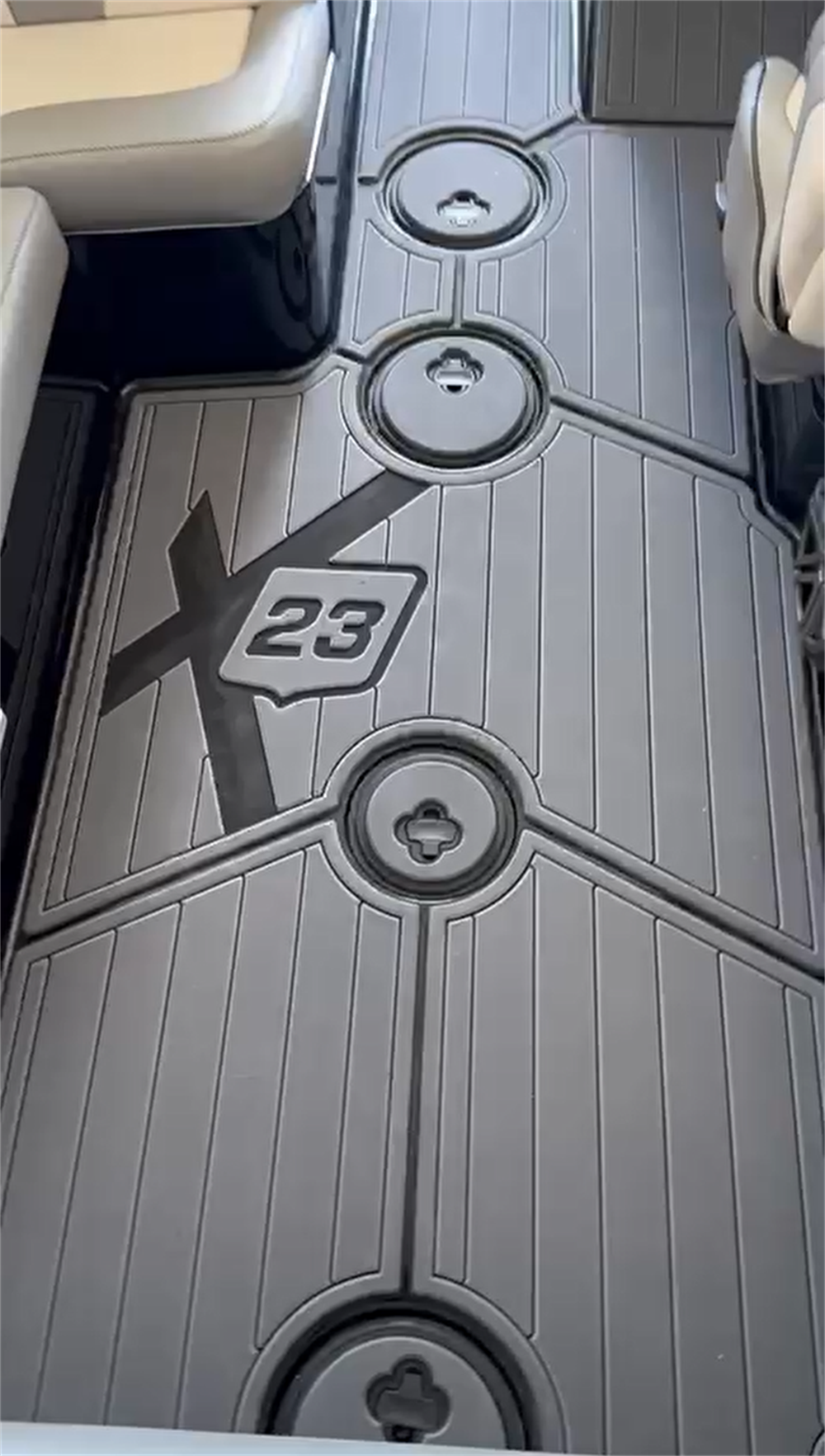 2015-2018 Mastercraft X23 Swim Platform Cockpit Pad Boat EVA Foam Faux Teak Deck Floor Mat SeaDek MarineMat Style Self Adhesive