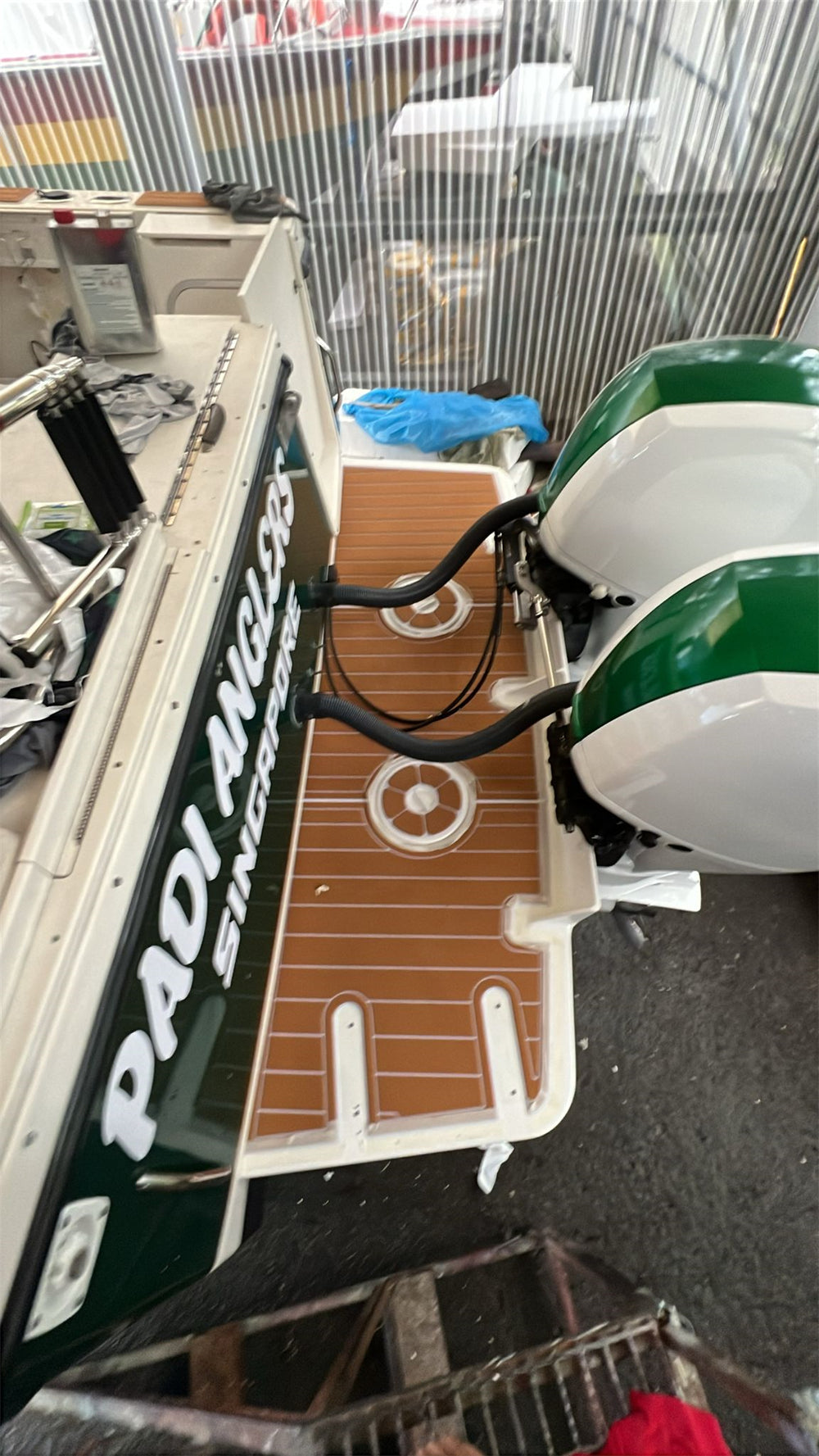 2008 Bayliner Trophy 2902 Walkabout Islander Swim Platform Cockpit Boat EVA Teak Floor Pad Mat SeaDek MarineMat Gatorstep Style Self Adhesive