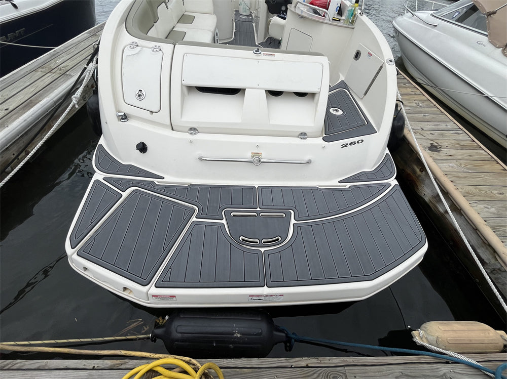 2007 Sea Ray 260 Sundeck Swim Platform Cockpit Boat EVA Faux Flooring Pad Mat SeaDek MarineMat Gatorstep Style Self Adhesive