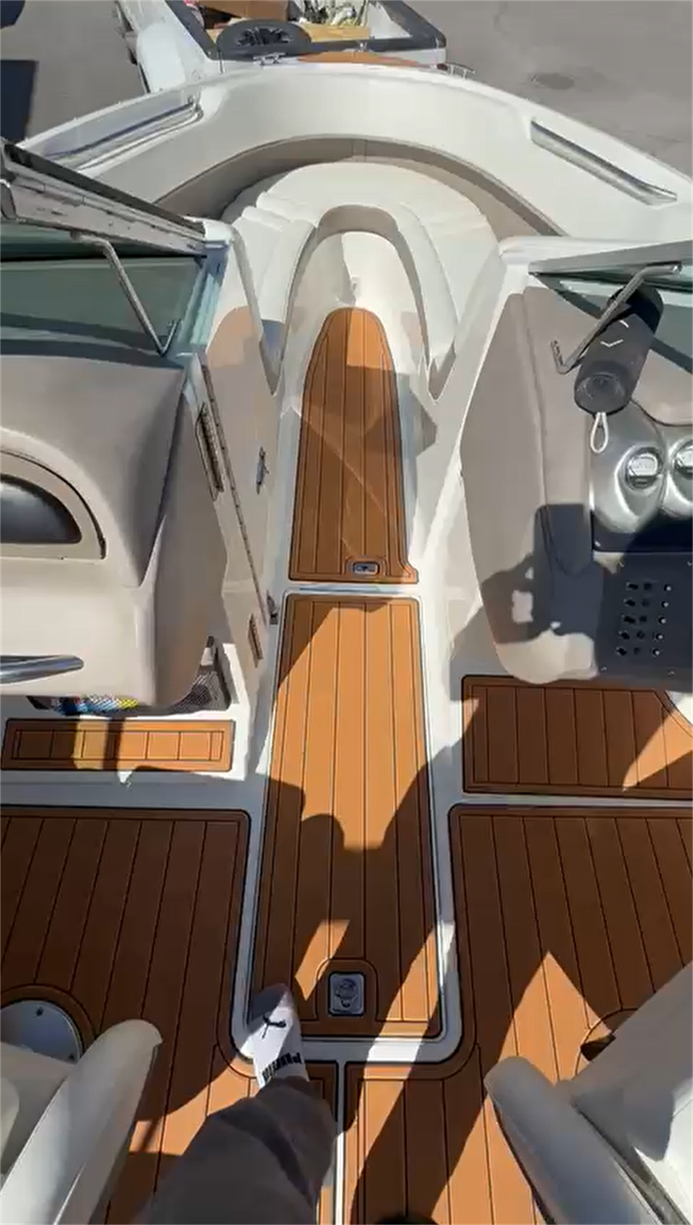 2005 Cobalt 250 Swim Platform Cockpit Pad Boat EVA Foam Faux Teak Deck Floor Mat SeaDek MarineMat Gatorstep Style Self Adhesive