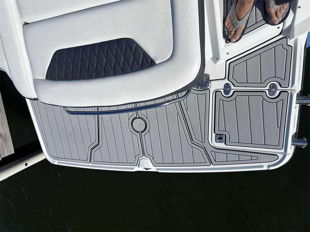 2021 Monterrey 298 SS Swim Platform Cockpit Boat EVA Faux Teak Deck Floor Mat Seadek MarineMat Gatorstep Style Self Adhesive