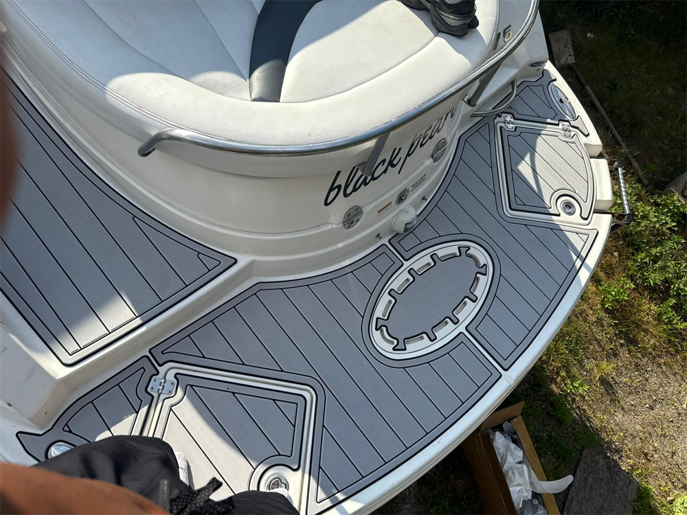 2007 Chaparral 275 SSI Swim Platform Cockpit Pad Boat EVA Foam Faux Teak Deck Floor Mat SeaDek MarineMat Gatorstep Style Self Adhesive