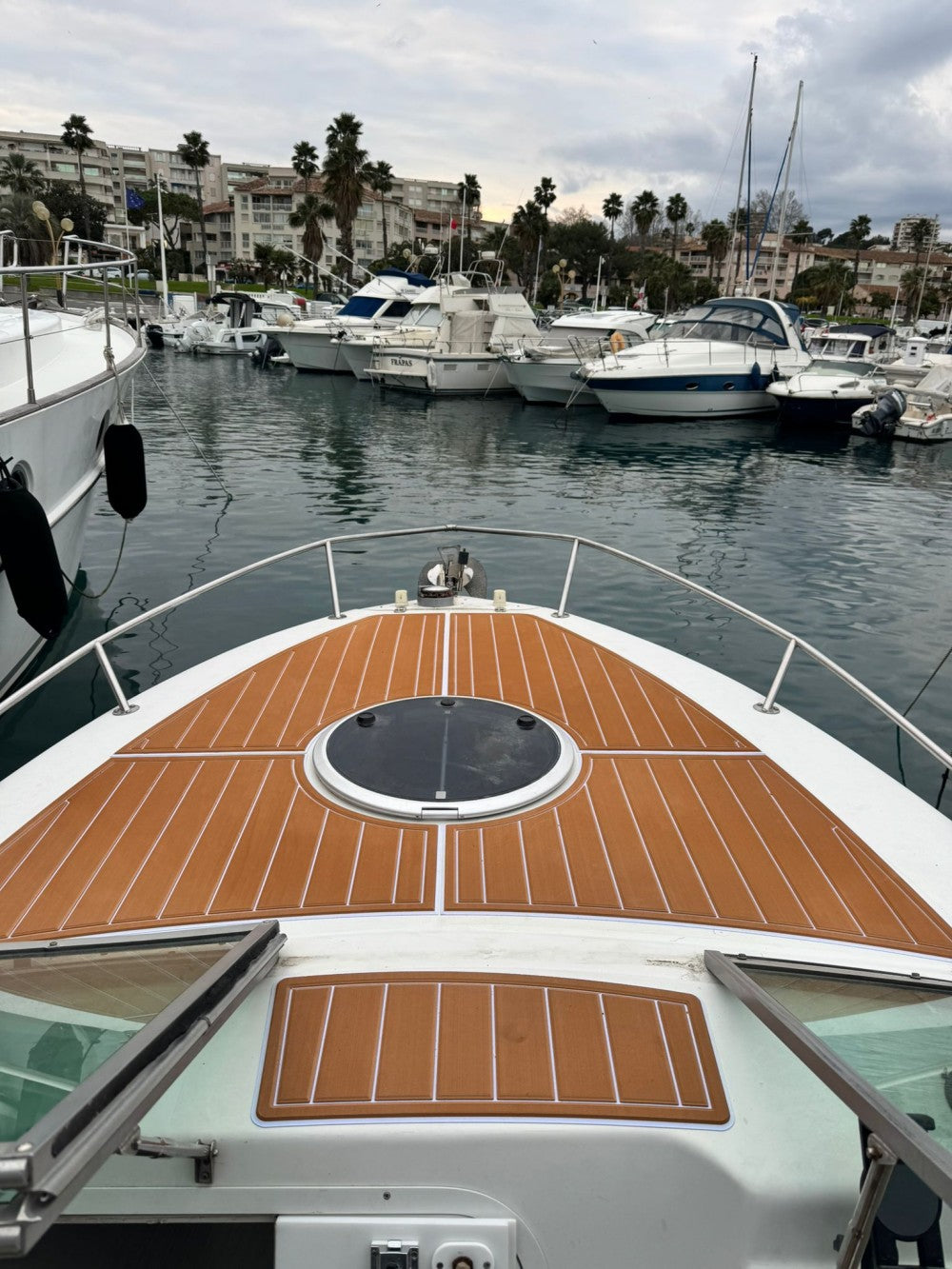 2005 Four Winns 245 Sundowner Bow Pad Boat EVA Foam Faux Teak Deck Floor SeaDek MarineMat Gatorstep Style Adhesive