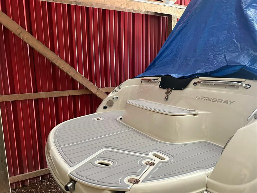 2008 Stingray 220 DR Swim Platform Bow Pad Boat EVA Foam Teak Deck Flooring Mat SeaDek MarineMat Gatorstep Style Self Adhesive