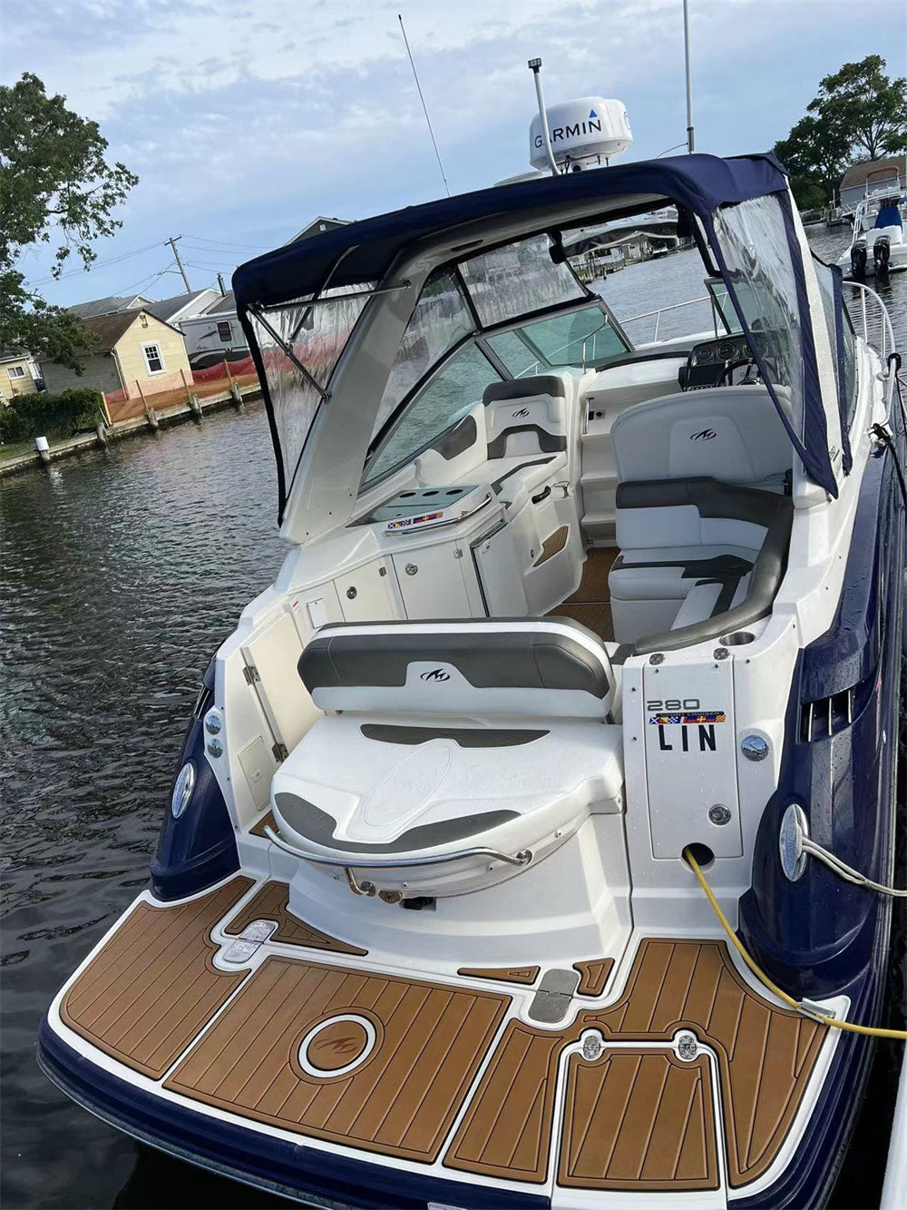 2013 Monterey 280 Swim Platform Step Pad Boat EVA Foam Faux Teak Deck Floor Mat