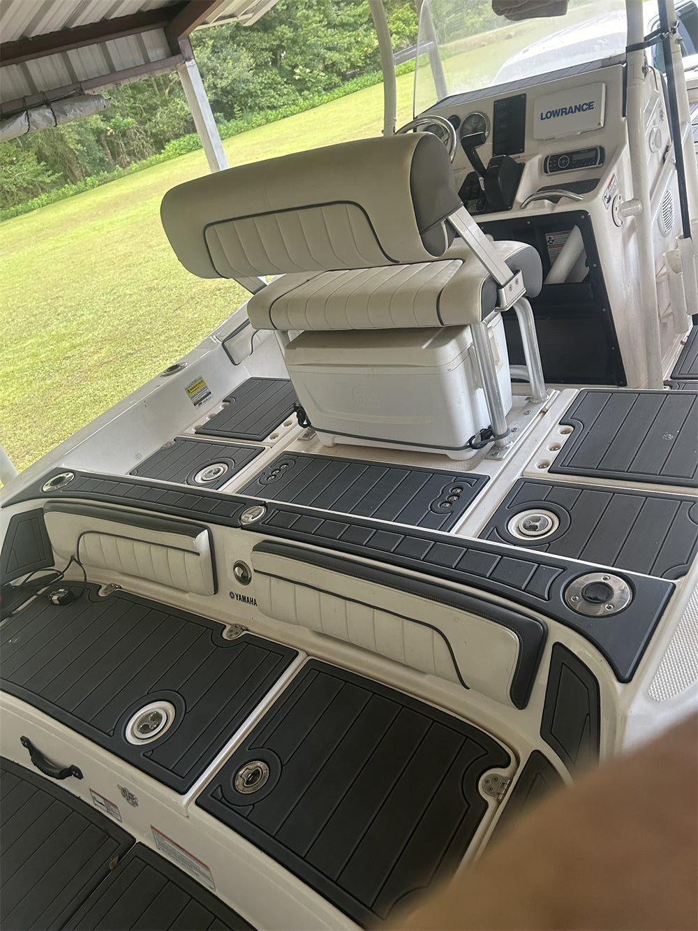 2016 Yamaha 190FSH Sport Swim Platform Cockpit Pad Boat EVA Foam Teak Floor Mat SeaDek MarineMat Gatorstep Style Self Adhesive