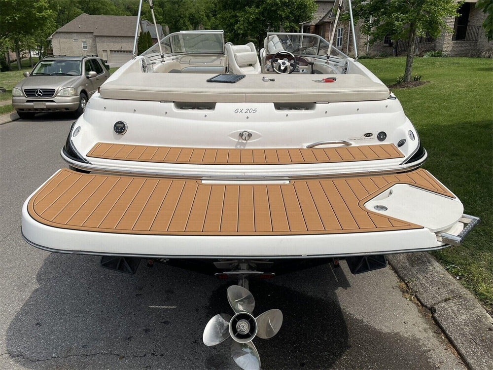 2006 Glastron GX205 Swim Platform Cockpit Pad Boat EVA Foam Teak Deck Floor Mat SeaDek MarineMat Gatorstep Style Self Adhesive