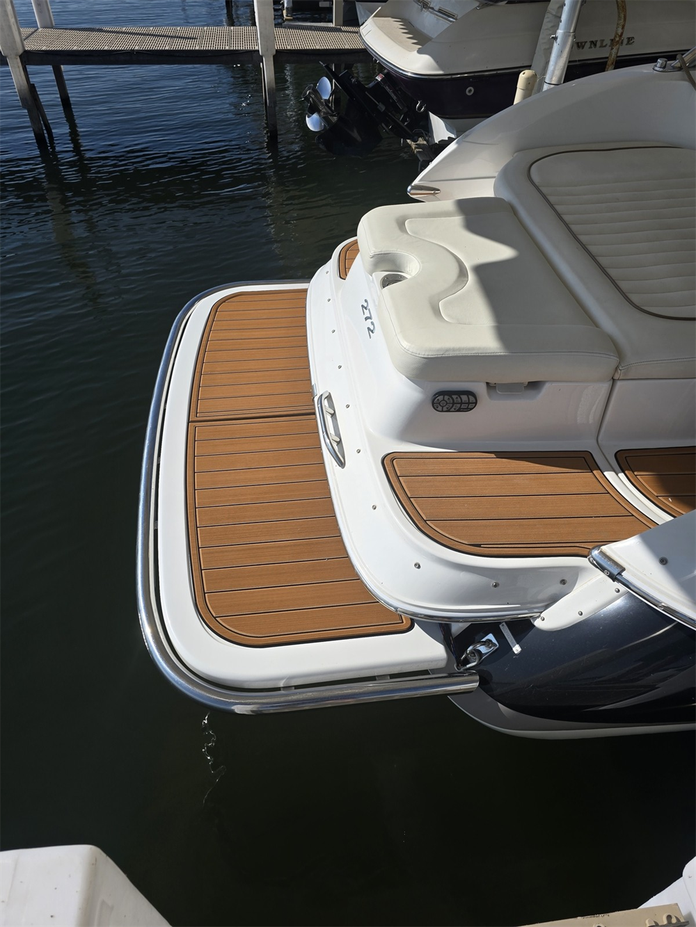 2008 Cobalt 272 Swim Platform Cockpit Pad Boat EVA Foam Faux Teak Deck Floor Mat SeaDek MarineMat Gatorstep Style Self Adhesive