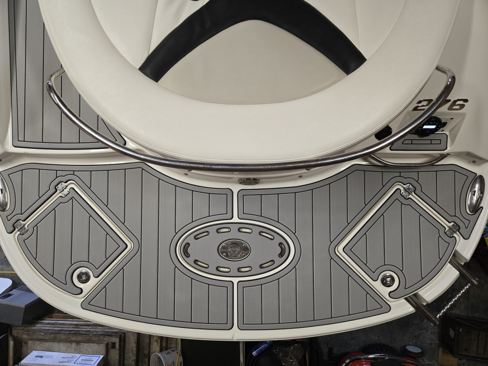 2010 Chaparral 276 SSI Swim Platform Cockpit Pad Boat EVA Foam Faux Teak Deck Floor Mat SeaDek MarineMat Gatorstep Style Self Adhesive