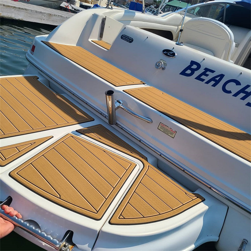2001 Sea Ray 225 Weekender Swim Platform Pad Boat EVA Foam Teak Deck Floor Mat SeaDek MarineMat Gatorstep Style Self Adhesive