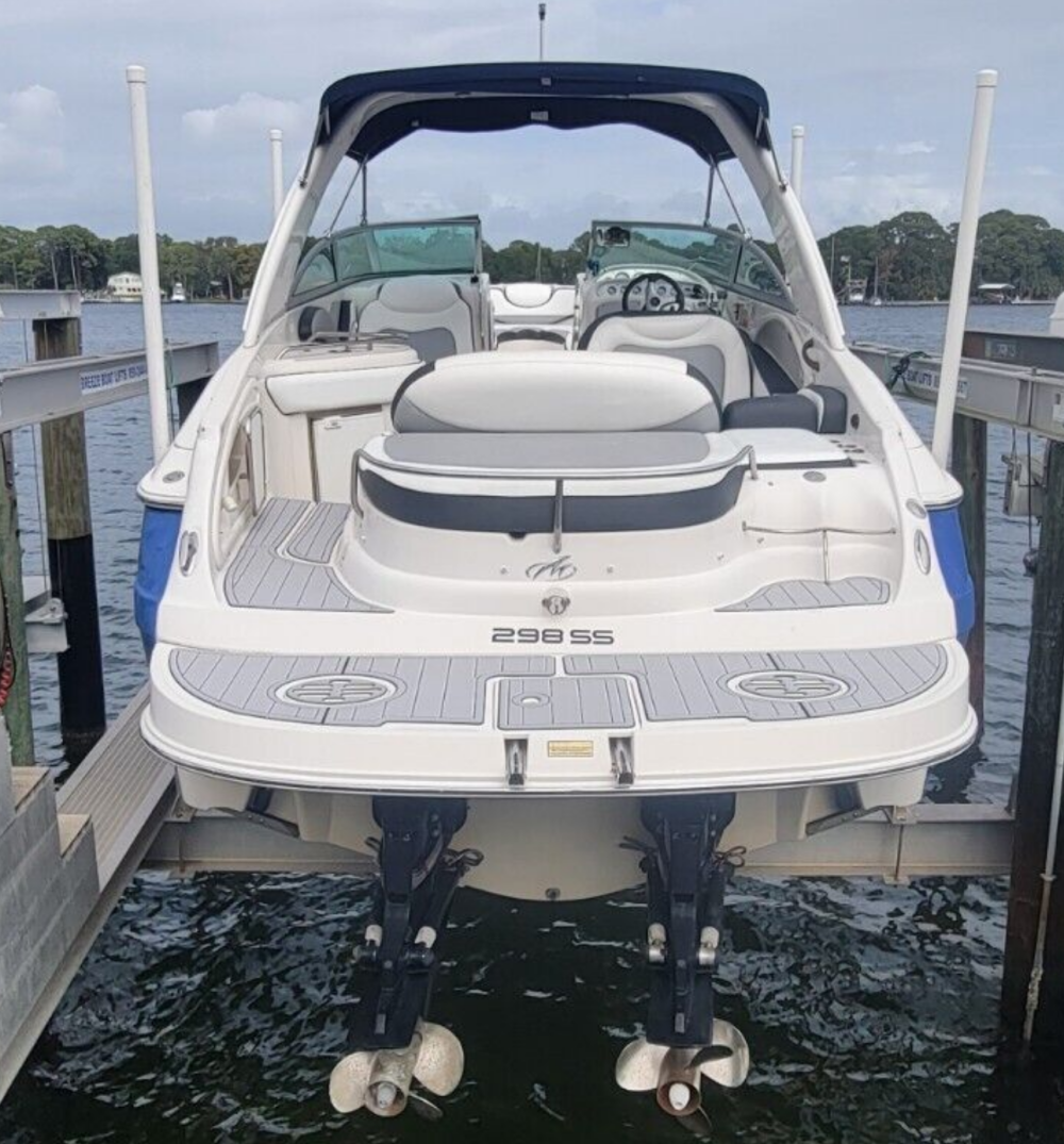 2004 Monterey 298 SC Swim Platform Pad Boat EVA Teak Deck Flooring Foam Faux Floor Pad Mat SeaDek MarineMat Style Self Adhesive